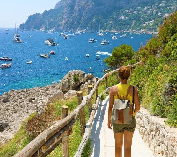 Capri a pie, distancias y consejos
