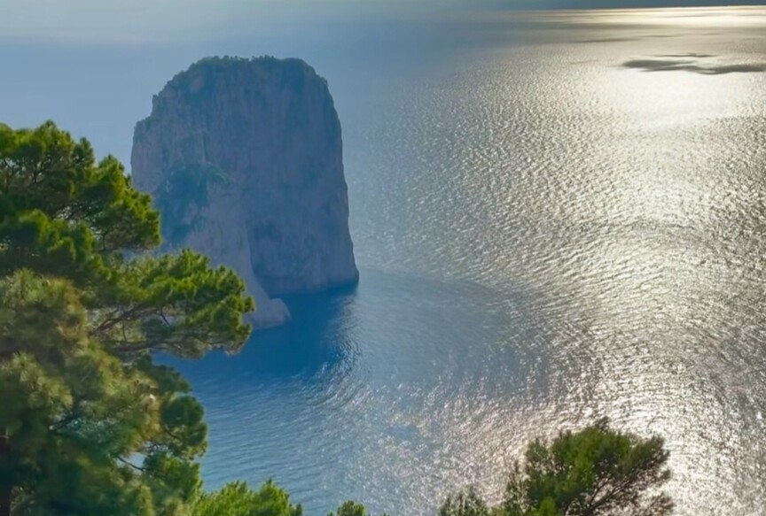 Atardecer en Capri desde el mar