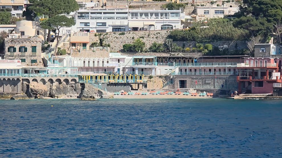 Marina Piccola desde el mar
