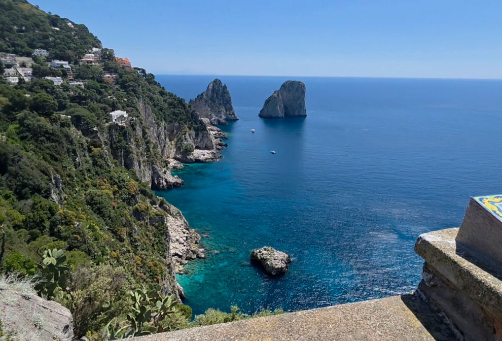 Playa familiar en Capri